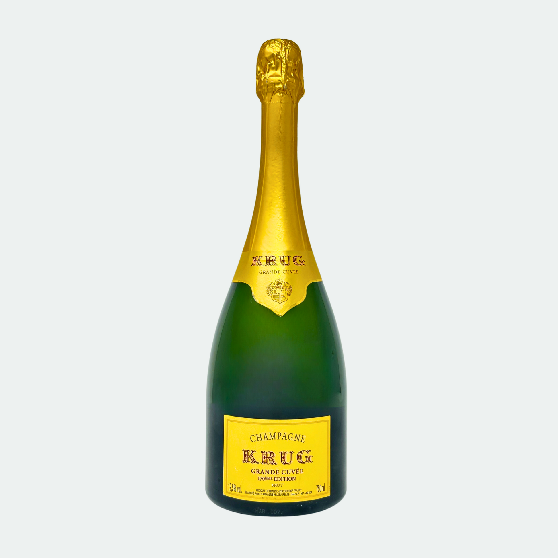 Flasche Krug Grande Cuvée Brut 170ème Édition Champagner