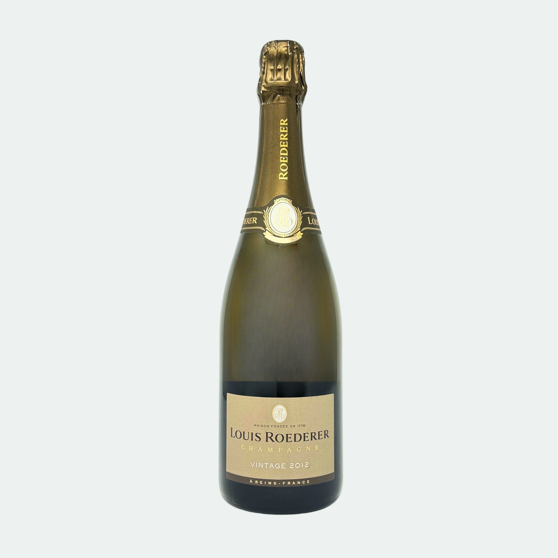Flasche Louis Roederer Brut Millésimé Vintage 2012 Champagner