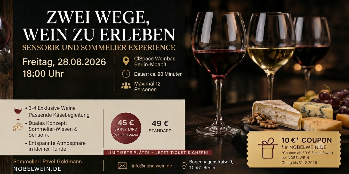 Exklusive Weinprobe in Berlin – 28.08.2026